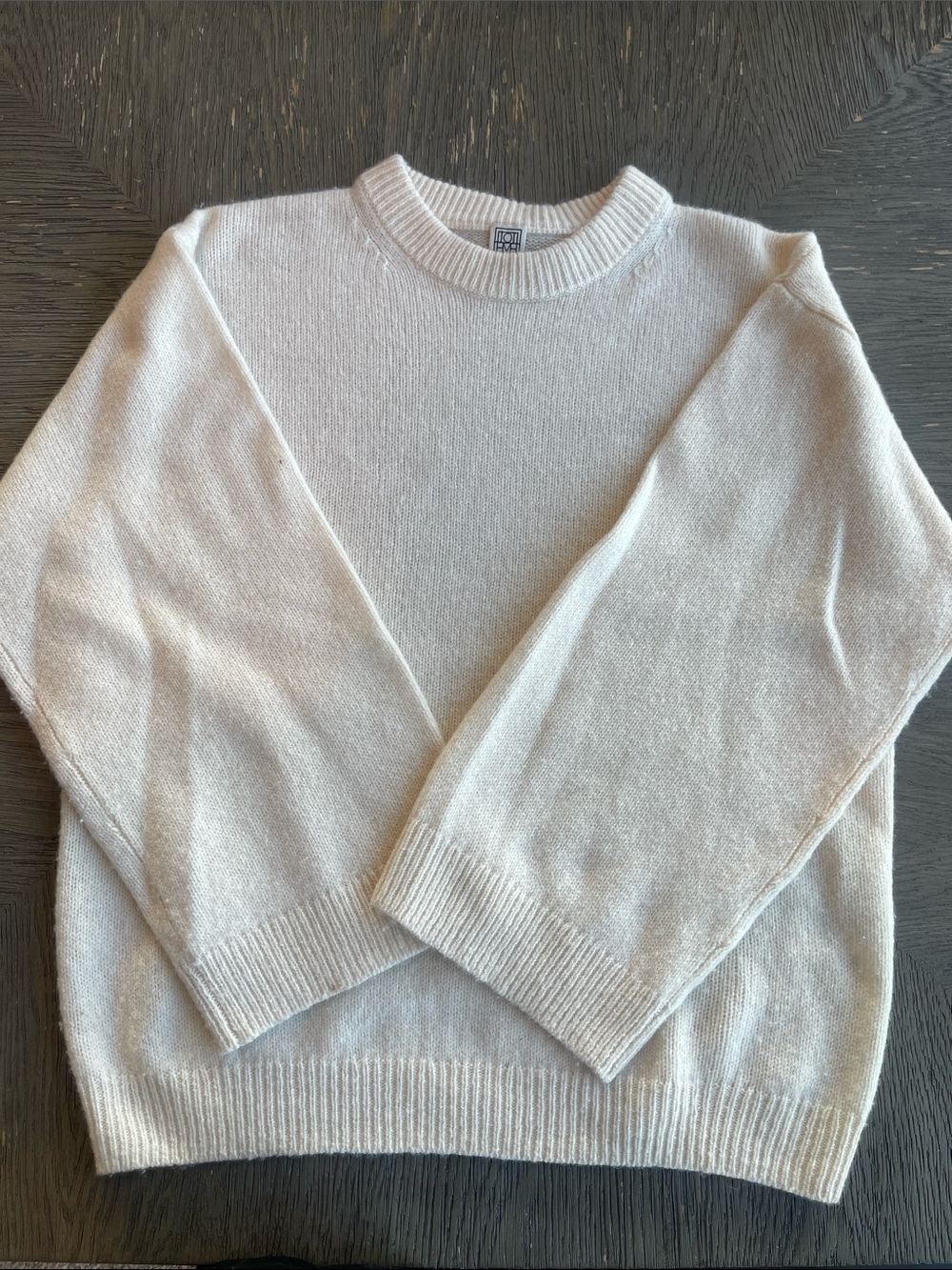 Toteme Bone Monogram Embroidery Knit. XXS - Picture 10 of 16
